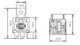 Hella Relay 12V 25A SPST 25A Fuse Bkt - 003530041