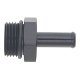 DeatschWerks 10AN ORB Male to 3/8in Male Barb Fitting - Anodized Matte Black - 6-02-0514-B