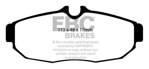 EBC 05-10 Ford Mustang 4.0 Bluestuff Rear Brake Pads - DP51741NDX