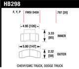 Hawk HPS Street Brake Pads - HB298F.787