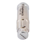 NRG 700 Series M12 X 1.25 Steel Lug Nut w/Dust Cap Cover Set 21 Pc w/Locks & Lock Socket - Silver - LN-LS710SL-21