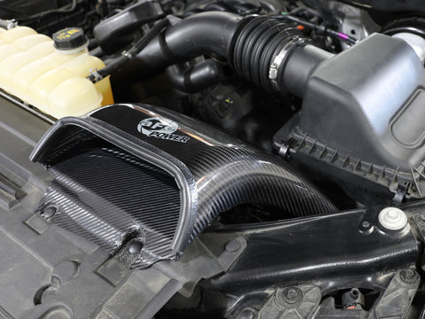 aFe Quantum Cold Air Intake System Scoop 18-20 Ford F150 EcoBoost V6-3.5L/2.7L - Carbon Fiber - 53-10008SC