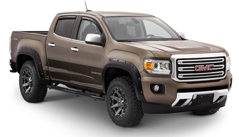 Bushwacker 15-18 GMC Canyon Pocket Style Flares 4pc 5ft Bed - Black - 40971-02