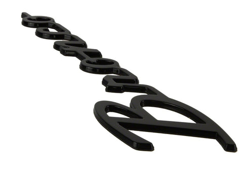 Ford Racing 21-24 Bronco Classic Script Fender Badge Kit - Gloss Black - M-1447-BSGS