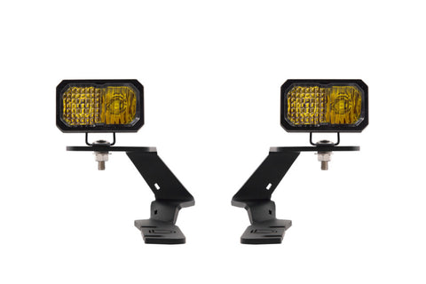 Diode Dynamics 19-21 Ford Ranger Stage Series 2in LED Ditch Light Kit - Sport Yellow Combo - DD6588