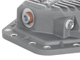 aFe Power Street Ser Rear Diff Cover Raw w/Mach Fin 2017 Ford Diesel Trucks V8-6.7L(td) Dana M275-14 - 46-70350