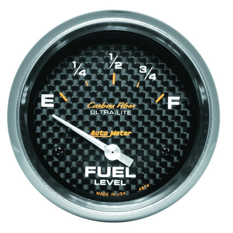 Autometer AP 65+ GM 2-5/8in Fuel Level Carbon Fiber Electric Gauge Pod - 4814