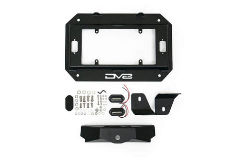 DV8 Offroad 18-22 Jeep Wrangler JL Spare Tire Delete Kit w/Light Mounts - TSJL-03