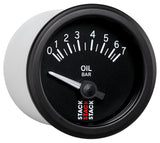Autometer Stack 52mm 0-7 Bar M10 (M) Electric Oil Pressure Gauge - Black - ST3201