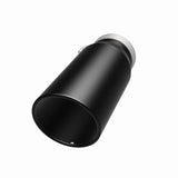 MagnaFlow Tip Stainless Black Coated Single Wall Round Single Outlet 5in Dia 4in Inlet 13in L - 35238