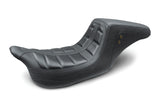 Mustang 08-21 Harley Electra Glide,Rd Glide,Rd King, Str Glide Squareback 1PC Seat - Black - 75239