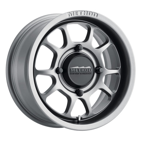 Method MR409 Bead Grip 15x7 / 4+3/13mm Offset / 4x156 / 132mm CB Steel Grey Wheel - MR40957046443
