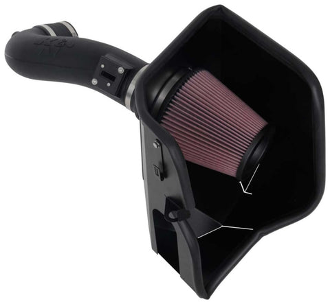 K&N 2019+ Chevrolet 1500 5.3L / 6.2L V8 F/I AirCharger Performance Intake System - 63-3110