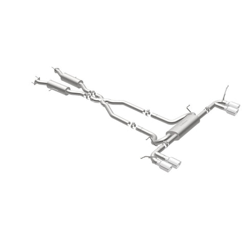 MagnaFlow Cat Back, SS, 2.5in, Quad Split Polish 4in tip 14-15 Jeep Grand Cherokee 3.6L/5.7L V6/V8 - 19193