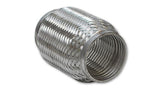 Vibrant SS Turbo FLEX Coupling with Interlock Liner 2.25in inlet/outlet x 4in long - 60704