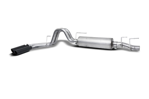 Gibson 21-22 Ford F150 2.7/3.3L 3/2.5in Cat-Back Dual Sport Exhaust System Stainless - Black Elite - 69224B