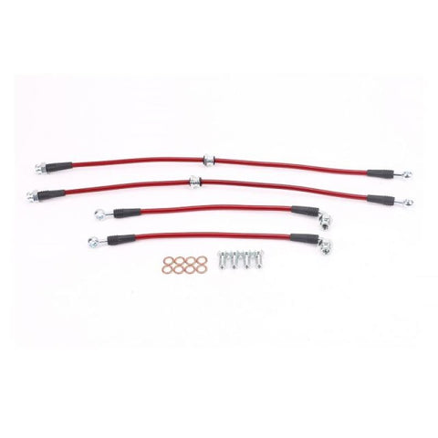 Power Stop 03-06 Mitsubishi Lancer Front & Rear SS Braided Brake Hose Kit - BH00078