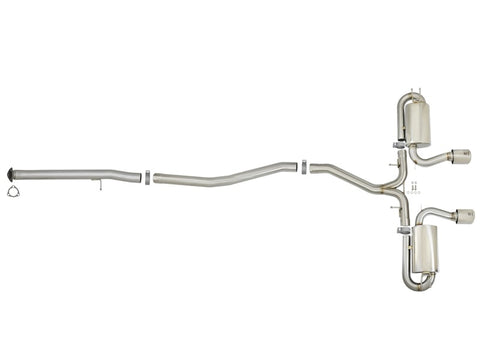 aFe Takeda 3in 304 SS Cat-Back Exhaust System w/ Polished Tips 2017 Honda Civic Si I4 1.5L (t) - 49-36618-P