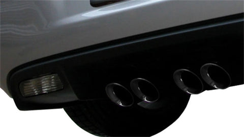 Corsa 07-08 Corvette 2.5in. Sport Series Cat-Back Dual Rear Exit with Twin 3.5in. BLK PVD Tips - 14169CB4BLK