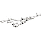 MagnaFlow Cat-Back, SS, 2.5in, Quad Split Rear 3.5in Tip 2015 Dodge Challenger 3.6L V6 - 19217