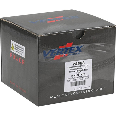 Vertex Piston 11-19 Can-Am Commander 1000 1000cc Cast Replica Piston Kit - 24568