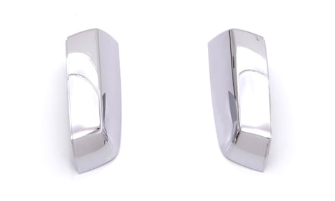 AVS 14-18 Chevy Silverado 1500 Upper Mirror Covers 2pc - Chrome - 687686