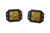 Diode Dynamics SS3 LED Pod Pro - Yellow Driving Flush (Pair) - DD6212P
