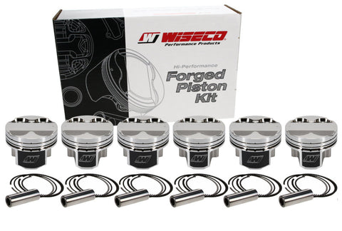 Wiseco Toyota 2JZ Supra -5.3cc Dish 86.5mm Piston Shelf Stock *Single Piston Only* - 6677M865AP