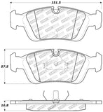 StopTech 96-02 BMW Z3 / 03-08 Z4 / 97-00 323 / 10/90-99 325/328 (E30/E36) Front Brake Pads - 309.05580