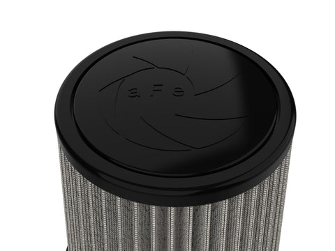 aFe MagnumFLOW Pro Dry S Air Filter 4in F x 6in B MT2 x 4-3/4 T x 7in H (Inverted) - 21-90114-MA