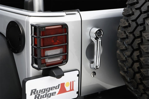 Rugged Ridge 07-18 Jeep Wrangler Black Tail Light Euro Guards - 11226.02