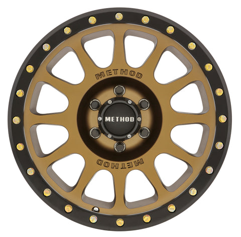Method MR305 NV 17x8.5 0mm Offset 6x5.5 108mm CB Method Bronze/Black Street Loc Wheel - MR30578560900