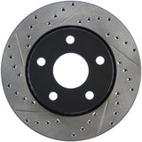 StopTech 07-13 Jeep Wrangler Slotted & Drilled Right Front Rotor - 127.67068R