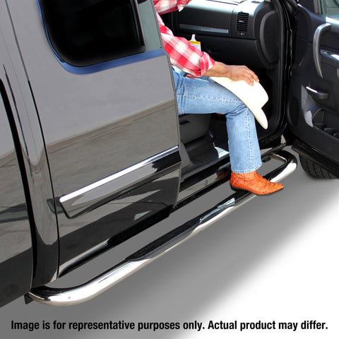 Go Rhino 19-20 Ram 1500 4000 Series SideSteps - Cab Length - Chrome - 4306C