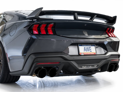 AWE 2024 Ford Mustang Dark Horse S650 RWD SwitchPath Cat-Back Exhaust w/ Quad Diamond Black Tips - 3025-43375