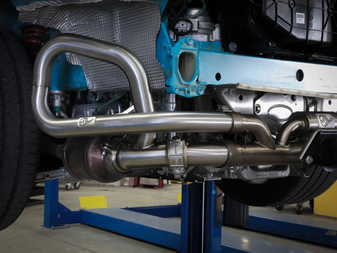 afe 14-16 Porsche 911 GT3 991.1 H6 3.8L MACH Force-Xp 304 SS Cat-Back Exhaust System w/ Brushed Tips - 49-36450-H