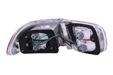 ANZO 1992-1995 Honda Civic Taillights Red/Clear - 221220