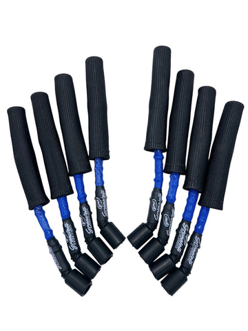 Granatelli 99-23 GM LS2/LS3/LSA/LS7/LS9 Hi-Perf Coil-Near-Plug Conn Kit w/Blue Jacket/Blk Sleeve - 28-1811HTBLB