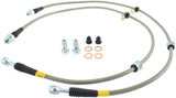 StopTech 08-10 EVO X AWD Stainless Steel Front Brake Lines - 950.46007