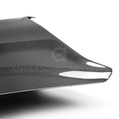 Anderson Composites 2018 Ford Mustang Type-GR Double Sided Carbon Fiber Hood - AC-HD18FDMU-GR-DS