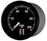 Autometer Stack 52mm 0-100 PSI 1/8in NPTF Male Pro Stepper Motor Fuel Pressure Gauge - Black - ST3306
