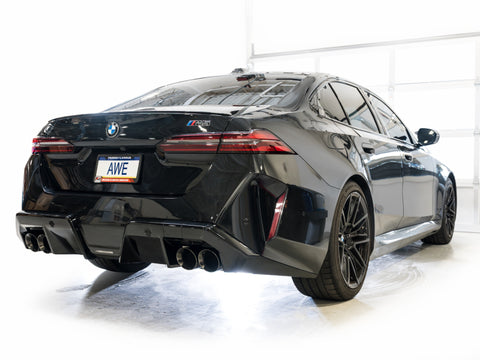 AWE Tuning BMW G90/G99 M5 Track Edition Cat-Back Exhaust - Diamond Black Tips - 3020-43790