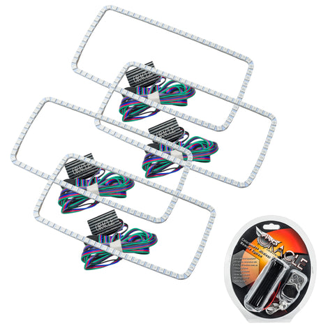 Oracle GMC Sierra 07-13 Halo Kit (New Square Ring Design) - ColorSHIFT - 2629-330