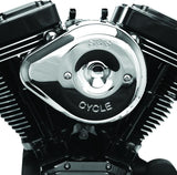 S&S Cycle 2007+ XL Sportster Models w/ Stock EFI Stealth Air Cleaner Kit w/ Chrome Teardrop Cover - 170-0526B