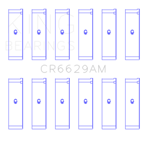 King Mitsubishi 181CI 3.0L 6G72 V6 / 152CI 2.5L 6G73 V6 (Size STD) Rod Bearing Set - CR6629AM