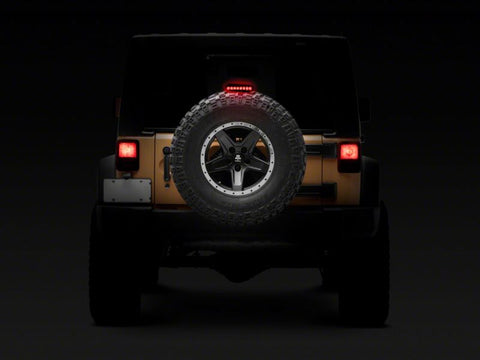 Raxiom 07-18 Jeep Wrangler JK Axial Series Hyper Flash LED Third Brake Light- Smoked - J137871