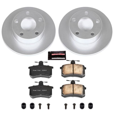 Power Stop 96-01 Audi A4 Quattro Rear Z23 Evolution Sport Coated Brake Kit - CRK584