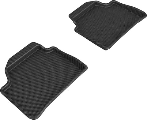 3D MAXpider 12-19 BMW 1 Series Kagu Rear Floor Mat- Black - L1BM03621509