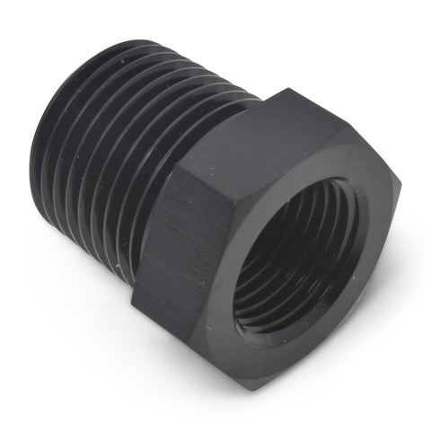 Russell Performance 1/2in Male to 3/8in Female Pipe Bushing Reducer (Black) - 661583