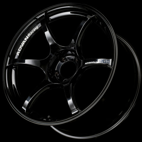 Advan RGIII 19x9.0 +35 5-114.3 Racing Gloss Black Wheel - YAR9I35EB